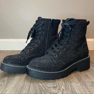 MADDEN GIRL rhinestone boots. Size 7. LIKE NEW